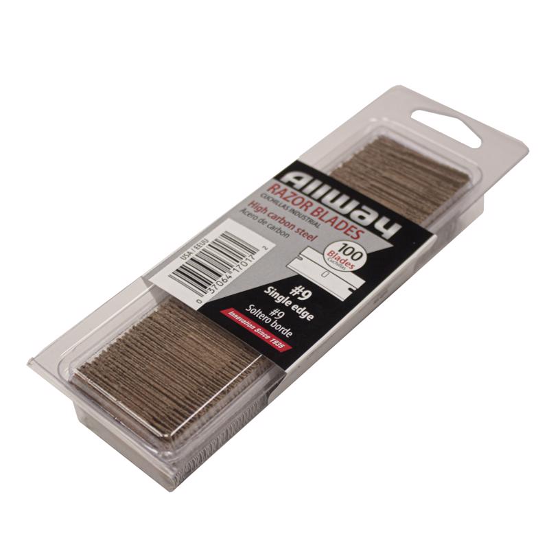 Allway Steel Single Edge Razor Blade 1-9/16 in. L 100 pk, Pack of 10