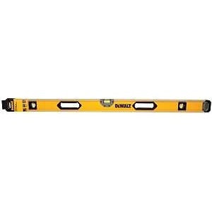 DEWALT DWHT43248 Box Beam Level, 48 in L, 3-Vial, 2-Hang Hole, Non-Magnetic, Aluminum