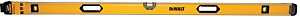 DEWALT DWHT43172 Box Beam Level, 72 in L, 3-Vial, Non-Magnetic, Aluminum, Black/Yellow