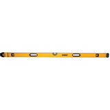 DEWALT DWHT43172 Box Beam Level, 72 in L, 3-Vial, Non-Magnetic, Aluminum, Black/Yellow