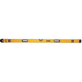 DEWALT DWHT43172 Box Beam Level, 72 in L, 3-Vial, Non-Magnetic, Aluminum, Black/Yellow
