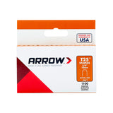 Arrow T25 1/4 in. W X 3/8 in. L Round Crown Wire Staples 1100 pk, Pack of 5