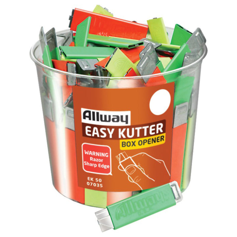 Allway Easy Kutter 5.9 in. Sliding Box Cutter Assorted 50 pk, Pack of 50