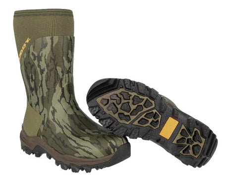 Muddy DV8 Series 13NI-MOB-12D Boots, 12, D W, Mossy Oak Bottomland, Neoprene Upper, Non-Insulated