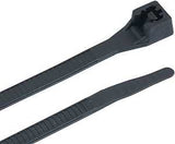 Gardner Bender 46-415UVB Cable Tie, 4 in Max Bundle Dia, Double-Lock Locking, 6/6 Nylon, Black, 15 in L, 50/PK