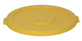 Continental Commercial Huskee 3201YW Receptacle Lid, 32 gal, Plastic, Yellow, For: Huskee 3200 Container