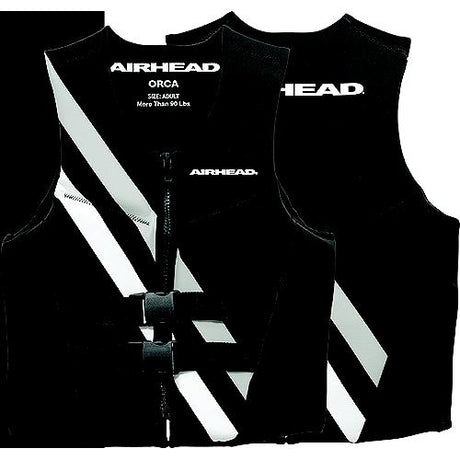 Airhead 1007508BBK Orca Neolite Kwik-Dry Life Vest, S, Black/White
