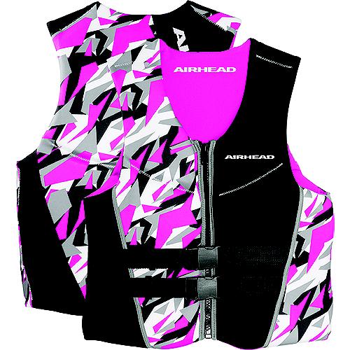 Airhead 1500308BPI Adult Cool Neolite Kwik-Dry Life Vest, Pink Camo, Women's Sm