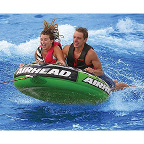 Airhead AHT22SL Inflatable 2 Person Rider Green Slice Deck Tube