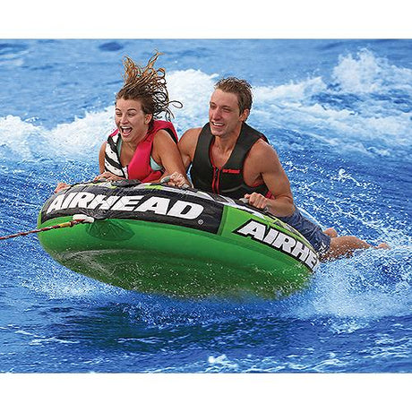 Airhead AHT22SL Inflatable 2 Person Rider Green Slice Deck Tube