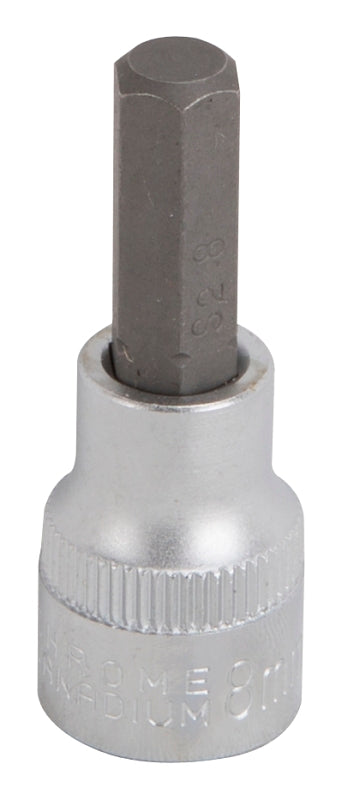 Vulcan 3506007521 Hex Bit Socket, Chrome, 1-7/8 in OAL