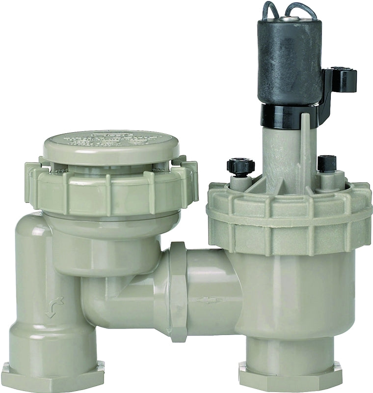 Lawn Genie L7010 Anti-Siphon Valve with Flow Control, 1 in, FNPT, 150 psi Pressure, 0.25 to 30 gpm, PVC Body