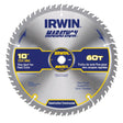 Irwin Marathon 10 in. D X 5/8 in. Carbide Miter and Table Saw Blade 60 teeth 1 pk
