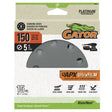 Gator 9024 Sanding Disc, 5 in Dia, 180 Grit, Extra Fine, Aluminum Oxide Abrasive, Film Backing, 8-Hole