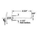 Prime-Line GD 52169 T-Locking Handle, 5/16 in L Shaft, Zinc, Chrome