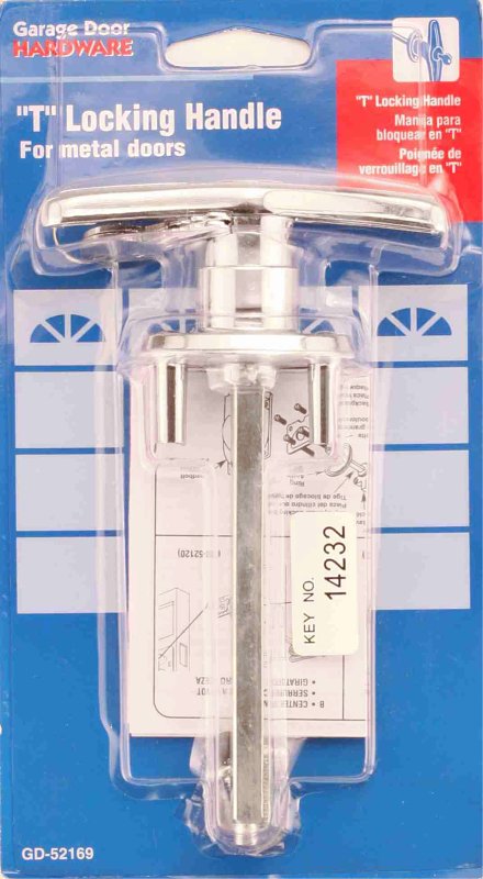 Prime-Line GD 52169 T-Locking Handle, 5/16 in L Shaft, Zinc, Chrome
