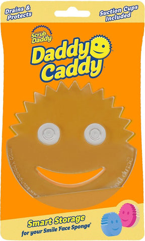 Scrub Daddy Daddy Caddy Series DCDDY12CT Sponge Holder, Polymer Foam, Clear