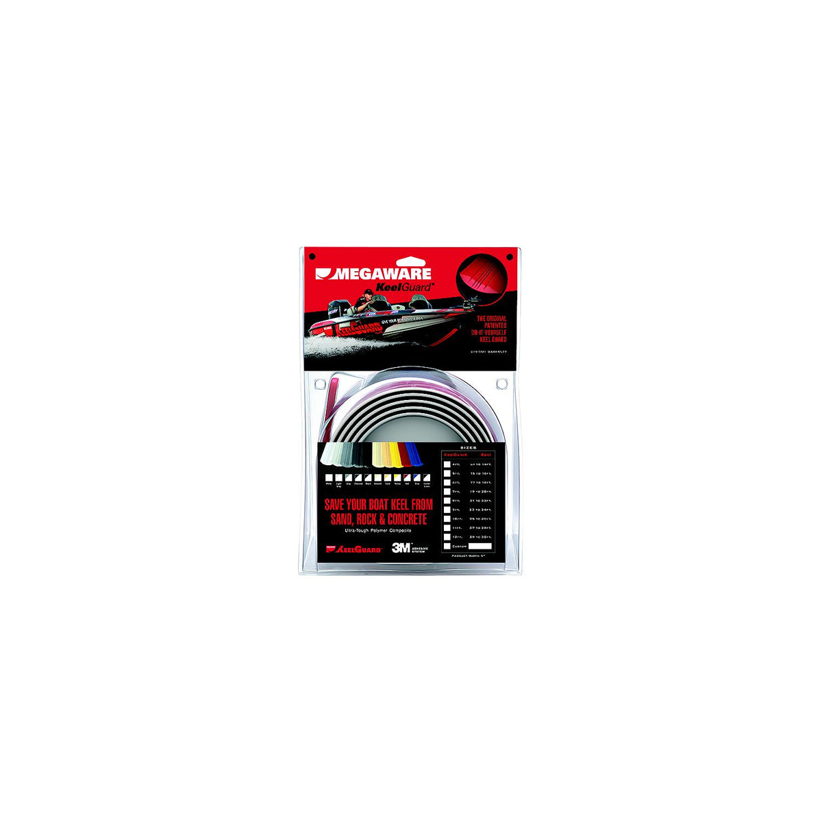 MegaWare 20207 KeelGuard Keel Protector, 7' Black