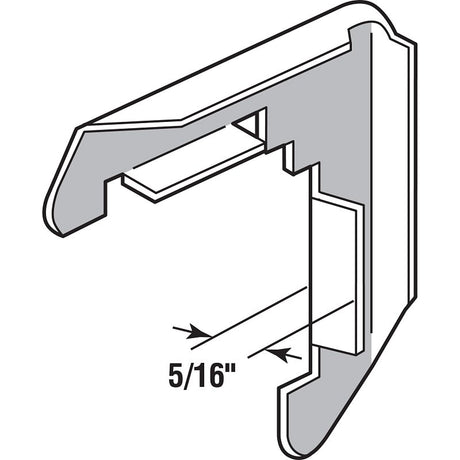 Prime-Line PL 14294 Miter Cut Screen Frame Corner, Metal, Mill, For: PL14077, PL14079 and PL14080 Screen Frames