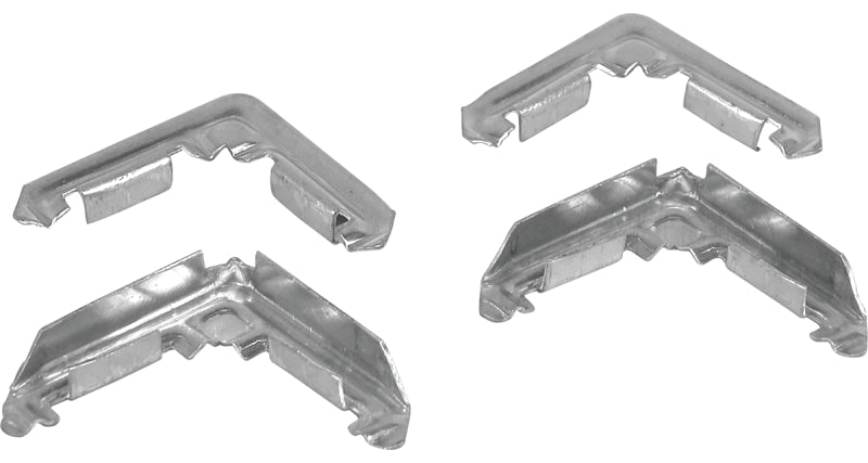 Prime-Line PL 14294 Miter Cut Screen Frame Corner, Metal, Mill, For: PL14077, PL14079 and PL14080 Screen Frames