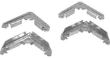 Prime-Line PL 14294 Miter Cut Screen Frame Corner, Metal, Mill, For: PL14077, PL14079 and PL14080 Screen Frames