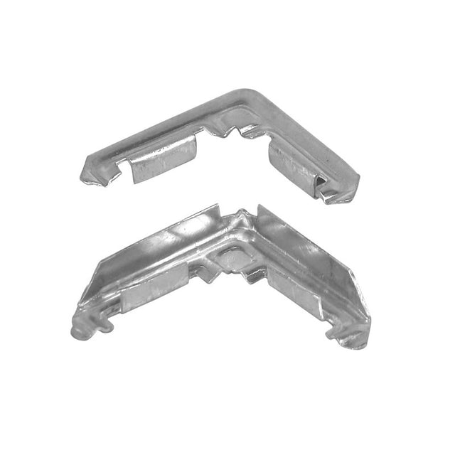 Prime-Line PL 14294 Miter Cut Screen Frame Corner, Metal, Mill, For: PL14077, PL14079 and PL14080 Screen Frames
