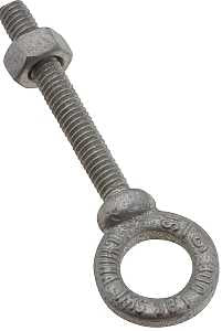 National Hardware N245-100 Eye Bolt, 5/16-18 Thread, Coarse Thread, 2-1/8 in L Thread, 5/8 in ID x 1-1/8 in OD Dia Eye