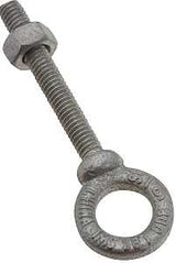 National Hardware N245-100 Eye Bolt, 5/16-18 Thread, Coarse Thread, 2-1/8 in L Thread, 5/8 in ID x 1-1/8 in OD Dia Eye