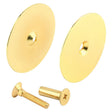Defender Security U9516 Hole Cover Plate, Steel, Brass, For: 1-3/4 in Thick Doors
