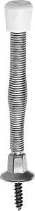 National Hardware 830112 Door Stop, 5 in W, 3 in Projection, Steel, Satin Nickel