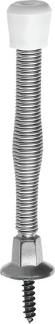 National Hardware 830112 Door Stop, 5 in W, 3 in Projection, Steel, Satin Nickel