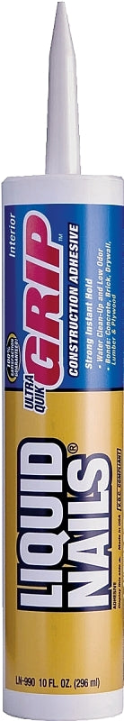 Liquid Nails LN-990 Construction Adhesive, White, 10 oz