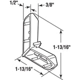 Prime-Line PL 15766 Screen Frame Corner, Plastic, Cream, For: Pella Screen Frames