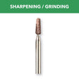 Dremel 1/8 in. D X 1/8 in. L Aluminum Oxide Grinding Stone Long Cone 35000 rpm 1 pc