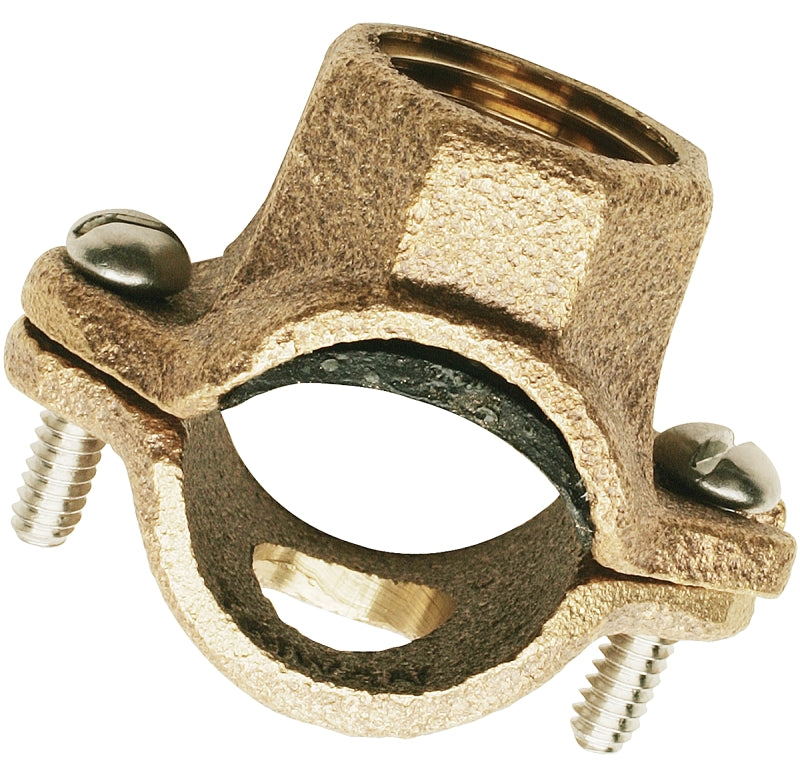 Plumb Pak PPC855-30LF Saddle Tee, 3/4 in Run, 1/2 in Branch, FIP Branch Connection