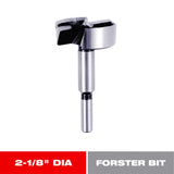 Diablo 2-1/8 in. X 3-1/2 in. L High Speed Steel Forstner Drill Bit Round Shank 1 pk