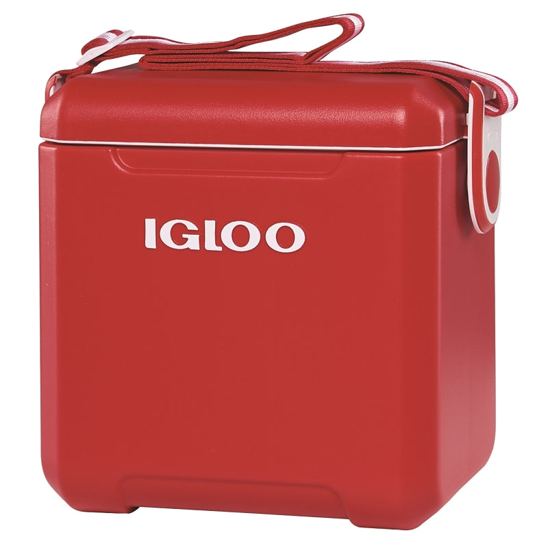 Igloo 00032657 Tag Along Too Cooler, 14 Can Cooler, Plastic, Racer Red, 2 days Ice Retention