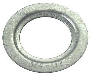 Halex 26863 Rigid Reducing Washer, 2 x 1 in, 1.73 in ID, 3 in OD, Steel, 4/BAG