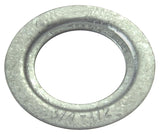 Halex 26863 Rigid Reducing Washer, 2 x 1 in, 1.73 in ID, 3 in OD, Steel, 4/BAG