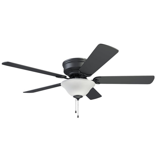 Boston Harbor 9483074-MBK Hugger Fan, Matte Black Blade, 52 in Sweep