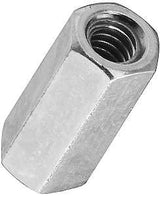 National Hardware 4003 Series N182-659 Coupling Nut, UNC Thread, #10-24 Thread, Steel, Zinc, Pack of 20