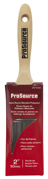 ProSource OR 11601 0200 Paint Brush, 2 in W, Flat cut Brush, Polyester Bristle
