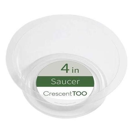 Crescent Garden 1.5 in. H X 4 in. D Polyethylene Plant Saucer Clear, Pack of 50