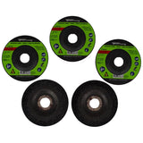Forney 4-1/2 in. D X 7/8 in. in. X 1/4 in. thick Grinding Wheel 5 pk