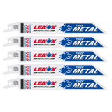 Lenox METALWOLF 6 in. Bi-Metal Wave Edge Reciprocating Saw Blade 14 TPI 5 pk