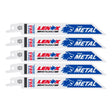Lenox METALWOLF 6 in. Bi-Metal WAVE EDGE Reciprocating Saw Blade 24 TPI 5 pk