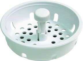 Danco 86792 Basket Strainer with Stopper, 3-1/4 in Dia, Plastic, For: 3-1/4 in Dia Opening Sinks