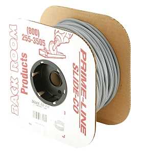 Make-2-Fit P 7650 Screen Retainer Spline, 0.120 in D, 500 ft L, Vinyl, Gray, Round
