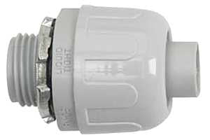 Halex 97623 Liquidtight Quick-Set Connector, 1 in, 90 deg Angle, PVC/Zinc, Each, Pack of 15