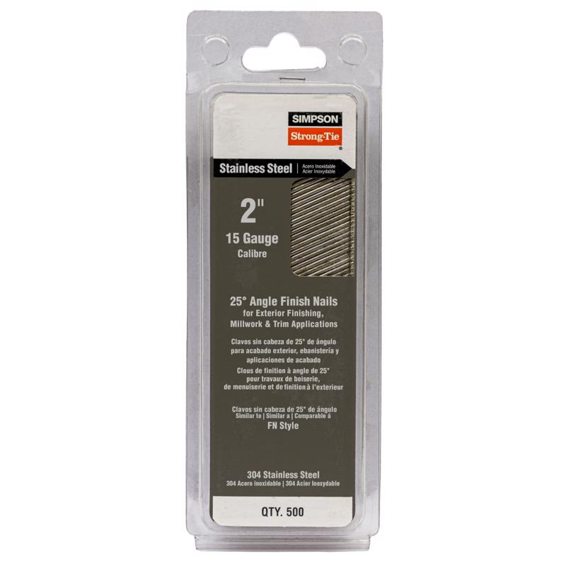 Simpson Strong-Tie 2 in. L X 15 Ga. Angled Strip Coated Nails 25 deg 500 pk